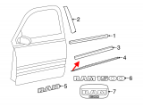 Body Side Front Door Molding, RH, Upper